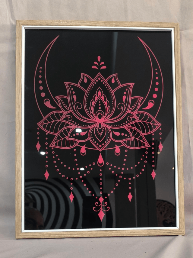 Cadre en verre "Lotus"