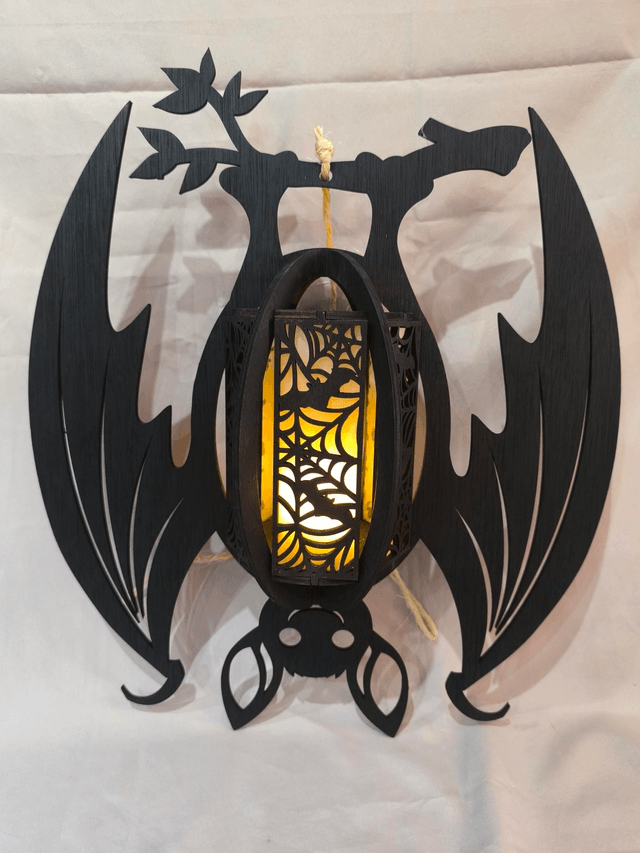 Lanterne suspendue chauve souris 