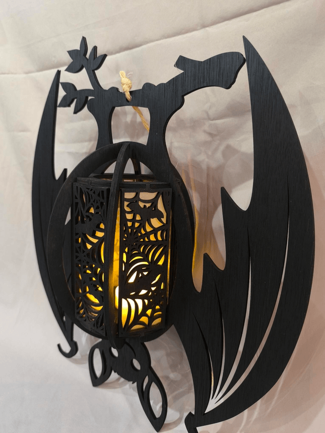 Lanterne suspendue chauve souris 