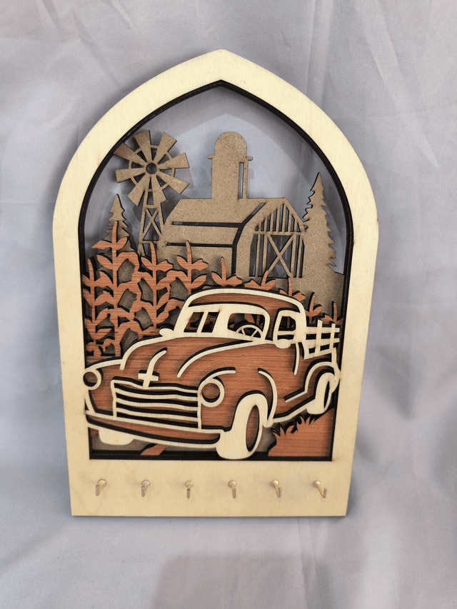Porte clé mural &quot;voiture&quot;
